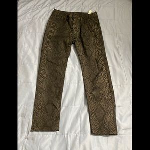 ZARA PRINTED SKINNY JEANS
